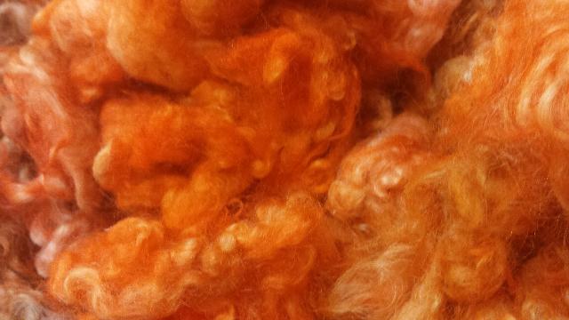 Ivy Brambles Border Leicester Curly Locks 1oz bag - #740 Pumpkins Ivy Brambles Border Leicester Curly Locks 1oz bag - #740 Pumpkins